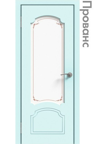 Межкомнатная дверь "ЭМАЛЬ" ПО-03 (Цвет - Белый; Ваниль; Прованс; Капучино; Графит)