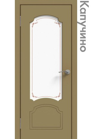 Межкомнатная дверь "ЭМАЛЬ" ПО-03 (Цвет - Белый; Ваниль; Прованс; Капучино; Графит)