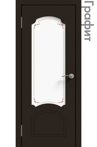 Межкомнатная дверь "ЭМАЛЬ" ПО-03 (Цвет - Белый; Ваниль; Прованс; Капучино; Графит)