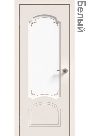 Межкомнатная дверь "ЭМАЛЬ" ПО-03 (Цвет - Белый; Ваниль; Прованс; Капучино; Графит)