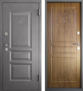 ПРОМЕТ "Марс 6 Классика" Дуб Тёмный Квартирный (2050х860 Правая) | Входная металлическая дверь