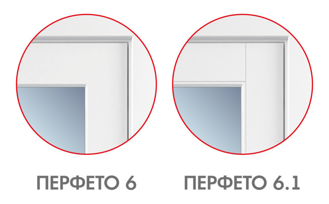 Межкомнатная дверь "ПЕРФЕТО" 9.1 (Цвет - Белый; Ваниль; Грэй; Капучино; Графит)