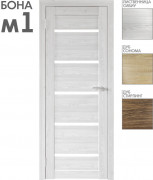 Межкомнатная дверь "БОНА" 01М (Цвета - Лиственница Сибиу; Дуб Сонома; Дуб Стирлинг) КОПИЯ ПРИБИВНОЙ