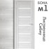Межкомнатная дверь "БОНА" 01М (Цвета - Лиственница Сибиу; Дуб Сонома; Дуб Стирлинг) КОПИЯ ПРИБИВНОЙ