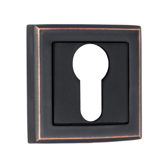 VELA "DP-C QUADRO" тёмная медь (Накладка на цилиндр квадратная)