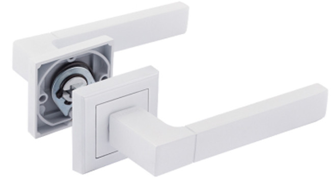 Ручка Нора-М 109 К Al (аналог VELA "Perugia" Перуджа) / белый