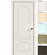 Межкомнатная дверь "ЭМАЛЬ" ПГ-03 (Цвет - Белый; Ваниль; Прованс; Капучино; Графит)