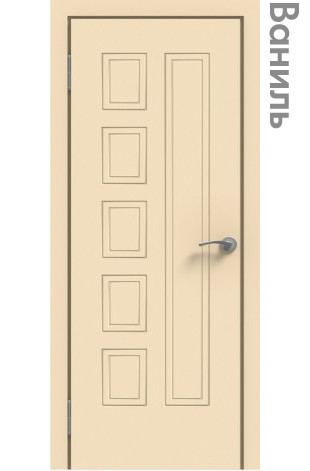 Межкомнатная дверь "ЭМАЛЬ" ПГ-05 (Цвет - Белый; Ваниль; Прованс; Капучино; Графит)