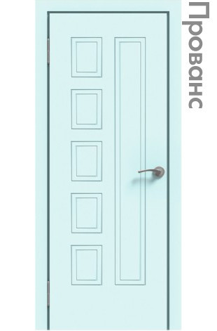 Межкомнатная дверь "ЭМАЛЬ" ПГ-05 (Цвет - Белый; Ваниль; Прованс; Капучино; Графит)