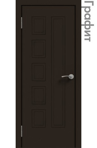 Межкомнатная дверь "ЭМАЛЬ" ПГ-05 (Цвет - Белый; Ваниль; Прованс; Капучино; Графит)