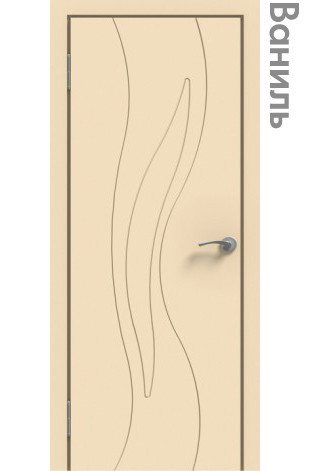 Межкомнатная дверь "ЭМАЛЬ" ПГ-06 (Цвет - Белый; Ваниль; Прованс; Капучино; Графит)