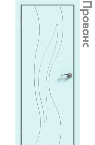 Межкомнатная дверь "ЭМАЛЬ" ПГ-06 (Цвет - Белый; Ваниль; Прованс; Капучино; Графит)