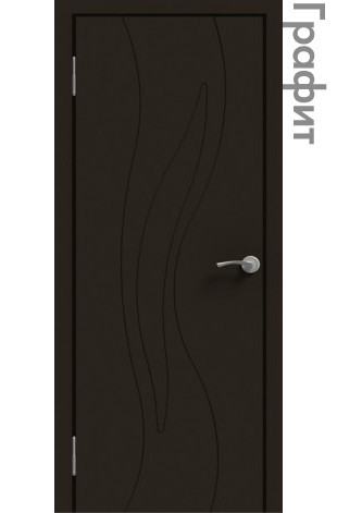 Межкомнатная дверь "ЭМАЛЬ" ПГ-06 (Цвет - Белый; Ваниль; Прованс; Капучино; Графит)