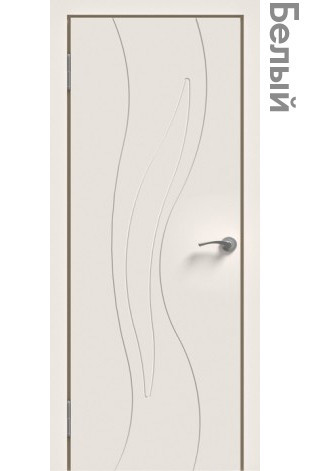 Межкомнатная дверь "ЭМАЛЬ" ПГ-06 (Цвет - Белый; Ваниль; Прованс; Капучино; Графит)