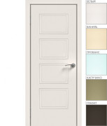 Межкомнатная дверь "ЭМАЛЬ" ПГ-08 (Цвет - Белый; Ваниль; Прованс; Капучино; Графит)