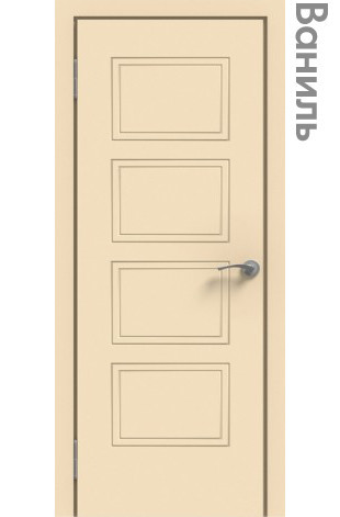 Межкомнатная дверь "ЭМАЛЬ" ПГ-08 (Цвет - Белый; Ваниль; Прованс; Капучино; Графит)