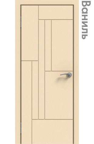 Межкомнатная дверь "ЭМАЛЬ" ПГ-09 (Цвет - Белый; Ваниль; Прованс; Капучино; Графит)