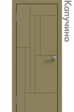 Межкомнатная дверь "ЭМАЛЬ" ПГ-09 (Цвет - Белый; Ваниль; Прованс; Капучино; Графит)