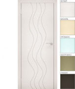 Межкомнатная дверь "ЭМАЛЬ" ПГ-12 (Цвет - Белый; Ваниль; Прованс; Капучино; Графит)