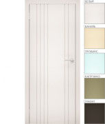 Межкомнатная дверь "ЭМАЛЬ" ПГ-14 (Цвет - Белый; Ваниль; Прованс; Капучино; Графит)